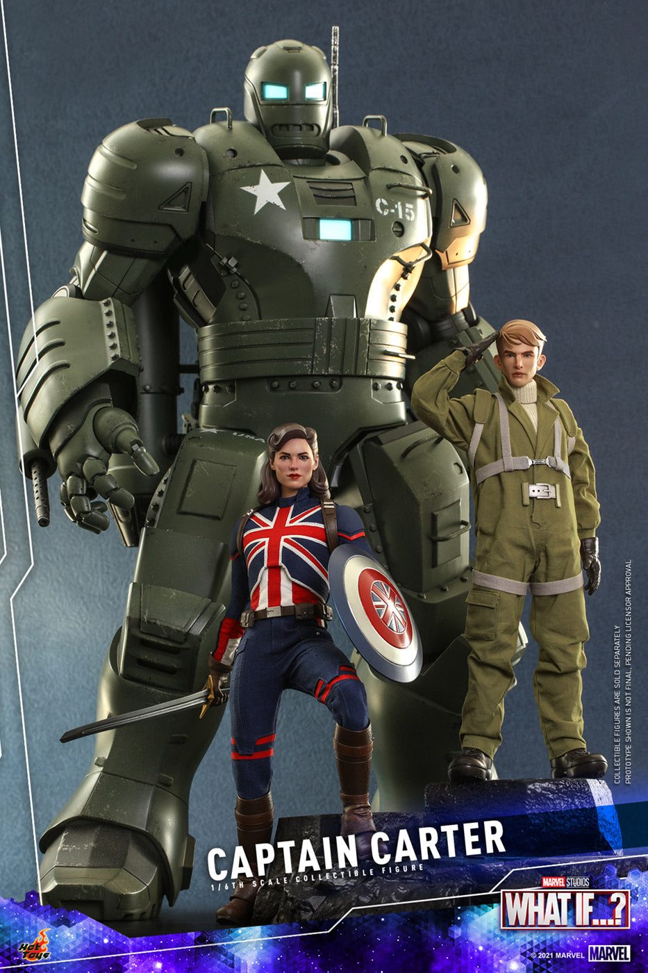 Hot Toys Captain Carter 1/6 Scale Action Figure